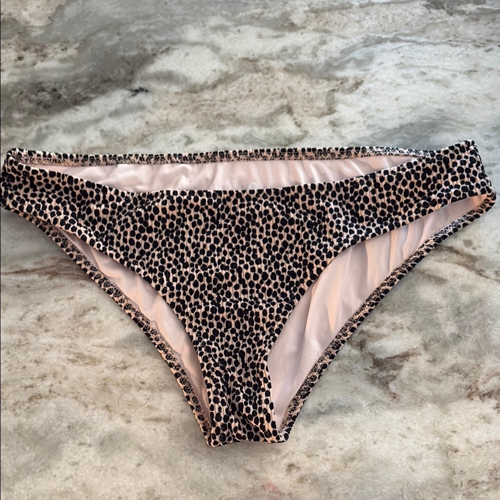 Shade & Shore Leopard Print Bikini Bottoms